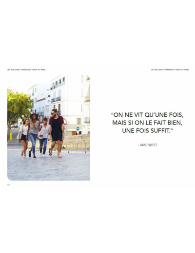 LES MEILLEURES EXPERIENCES AUTOUR DU MONDE