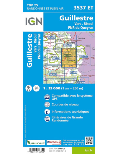 3537ET GUILLESTRE VARS RISOUL PNR DU QUEYRAS