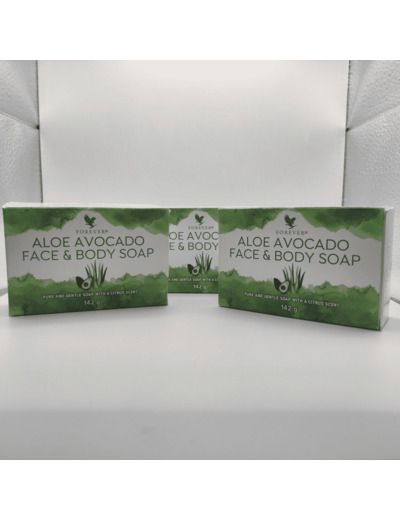 Forever - Lot de 3 Aloe Avocado Face & Body Soap - 3x 142g