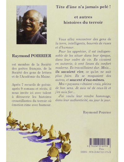 TETE D'ANE N'A JAMAIS PELE ! ET AUTRES HISTOIRES DU TERROIR