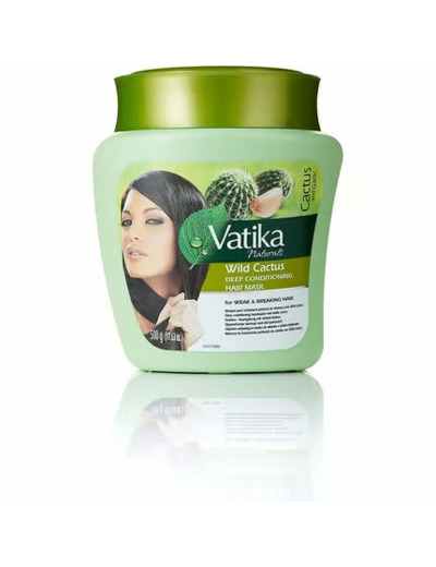Vatika Naturals Masque Capillaire au Cactus Enrichi en Multivitamines – 500 g
