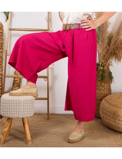 L785- Coupe 7/8ème Flare (Tu)  🇮🇹 (fuchsia)
