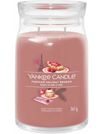 YANKEE CANDLE, BOUGIE JAR, PARISIAN HOLIDAY BRUNCH, MAISON, PARFUMEURS ENVIRONNEMENTS