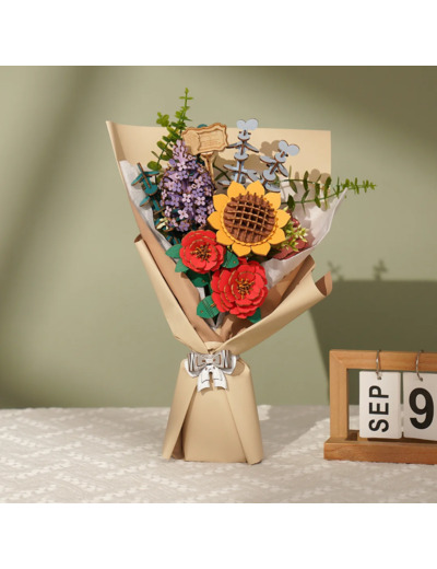 Bouquet de Fleurs en Bois