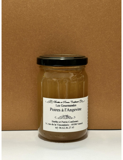 Confiture poires à l'Angevine (230gr)