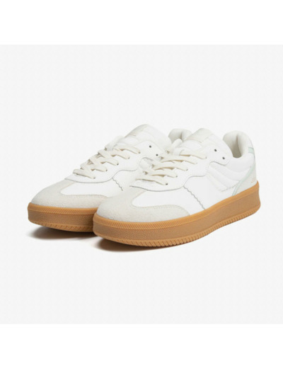 Low Sneakers - White/Mint Green - SJ