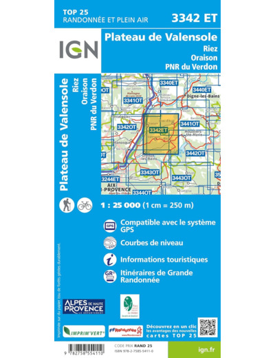3342ET PLATEAU DE VALENSOLE RIEZ ORAISON PNR DU VERDON