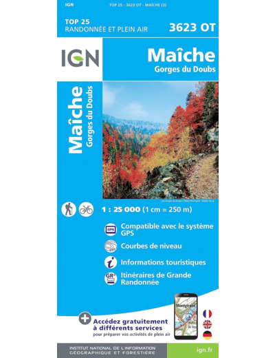 3623OT MAICHE GORGES DU DOUBS