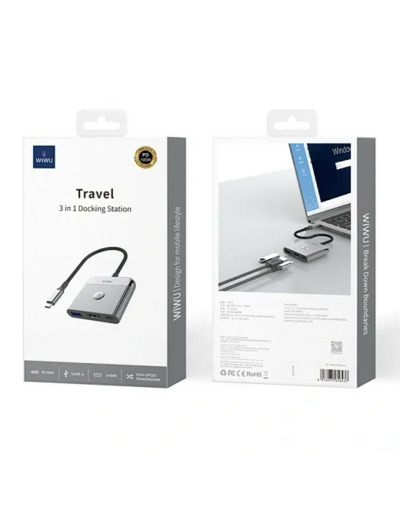 WIWU Adapteur USB-C 3 en 1