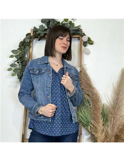 K482- Veste Jean Voggo (T36-T44) (denim)