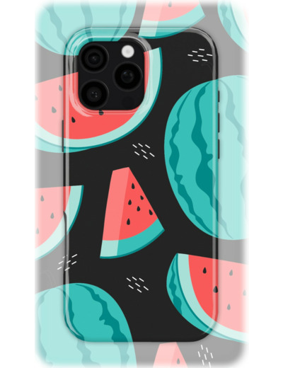 Midnight Watermelons | Coque de téléphone 3D 2en1 Ultra-résistante