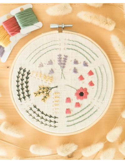 Kit de broderie "L'apprenti fleuriste" - Tome 1