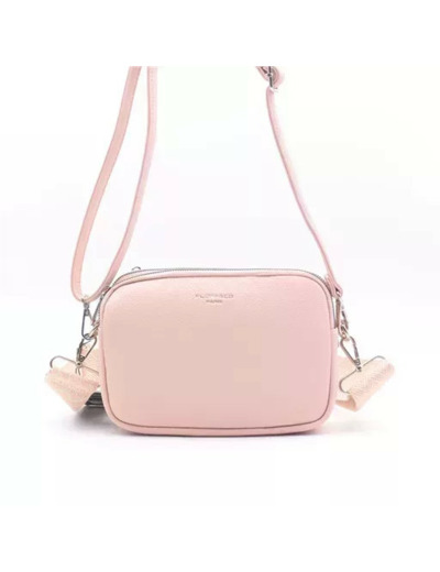 P426- Sac 3 poches Flora&Co (rose pâle)