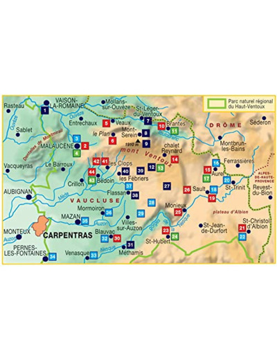 LE PARC NATUREL REGIONAL DU MONT-VENTOUX A PIED - REFERENCE PN23