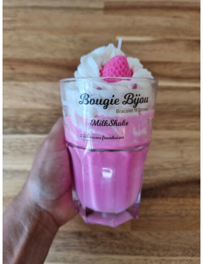 Bougie bijou - Milkshake FRAMBOISE (Bracelet)