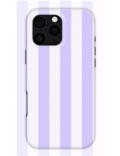 Light Purple Stripes Case | Coque de téléphone 3D 2en1 Ultra-résistante