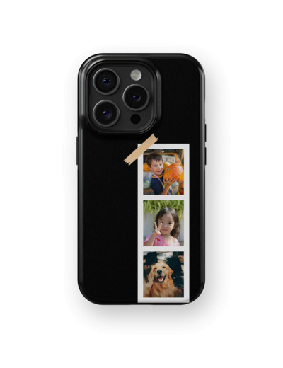 Photo Booth - Black | Coque de téléphone 3D 2en1 Ultra-résistante
