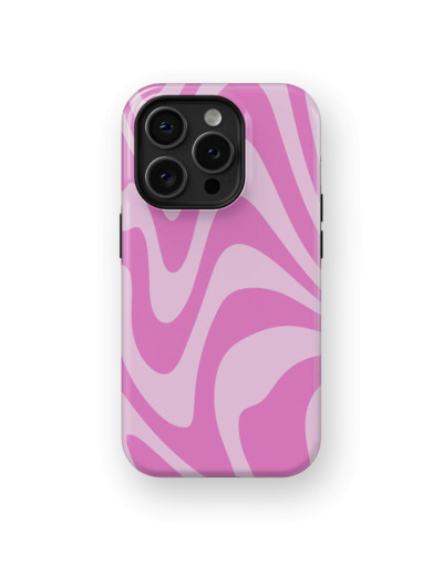 Pink Candy Waves | Coque de téléphone 3D 2en1 Ultra-résistante