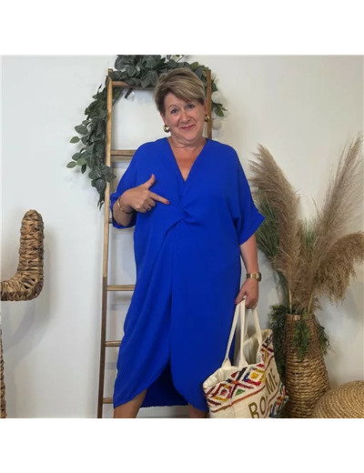 K183- Robe Loose (Gt) 🇮🇹 (bleu royal)