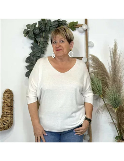Z145.- Pull léger Emporium (Gt) (blanc)