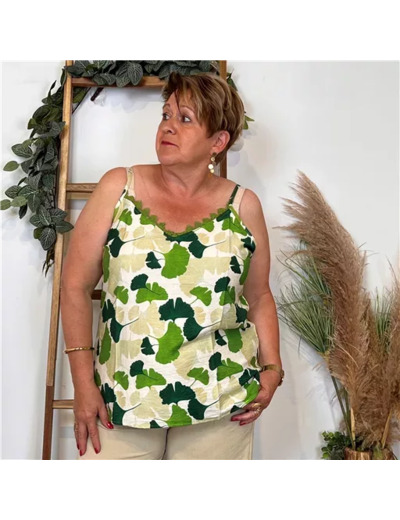 K223- Débardeur Christy (T44-T52) (vert brésil)