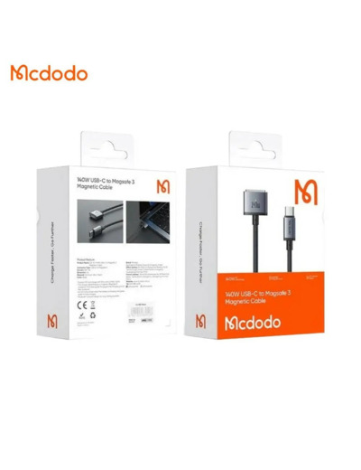 MCDODO Câble de charge magnétique USB-C vers Magsafe3 140W 2m
