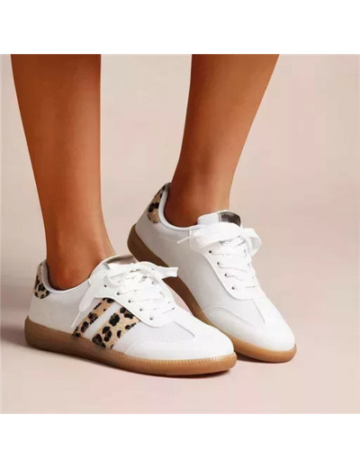 R426- Tennis Basse "Contrastée" (T36-T41) (léopard)