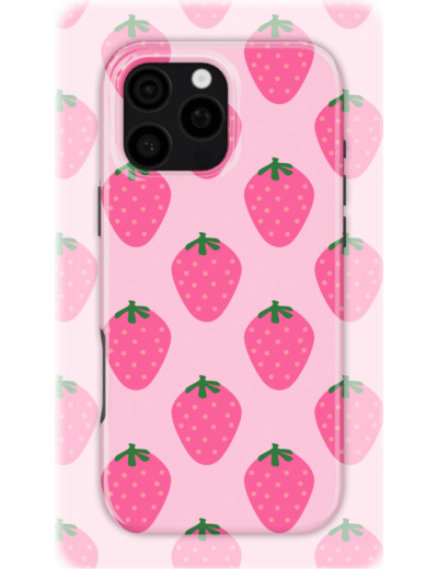 Just Strawberries | Coque de téléphone 3D 2en1 Ultra-résistante