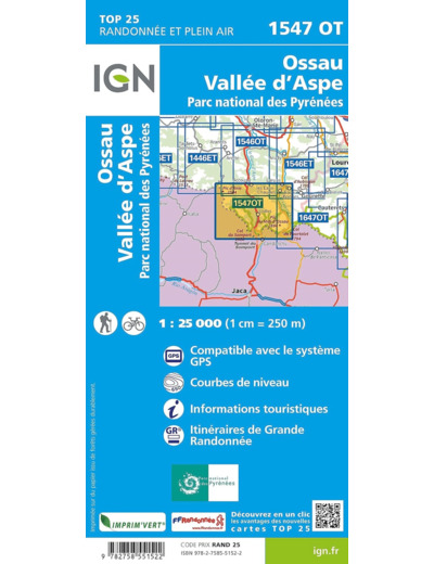 1547OT OSSAU - VALLEE D'ASPE PN PYRENEES