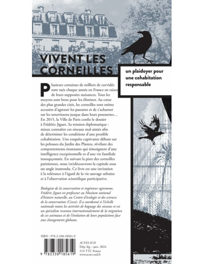 VIVENT LES CORNEILLES - PLAIDOYER POUR UNE COHABITATION RESPONSABLE