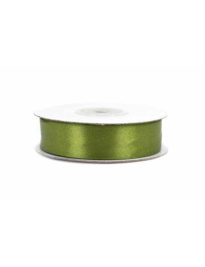 Ruban satin 18 mm de large par bobine de 25m Vert kaki