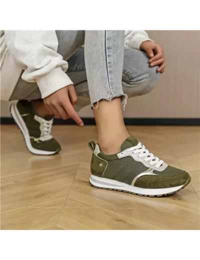 R402- Sneakers Moow "Grande Pointure" (T40-T43) (kaki)