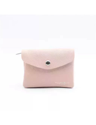 P422- Porte Monnaie / Cartes (rose pâle)