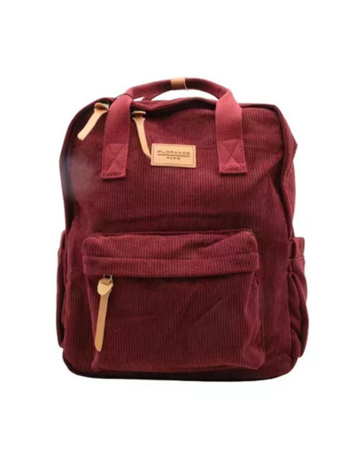 P396- Sac à dos "Velour" Flora & Co (bordeaux)