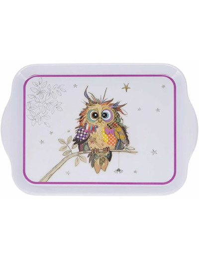 Kiub - Plateau de service individuel Décor Kook Bébé Chouette - KIUB