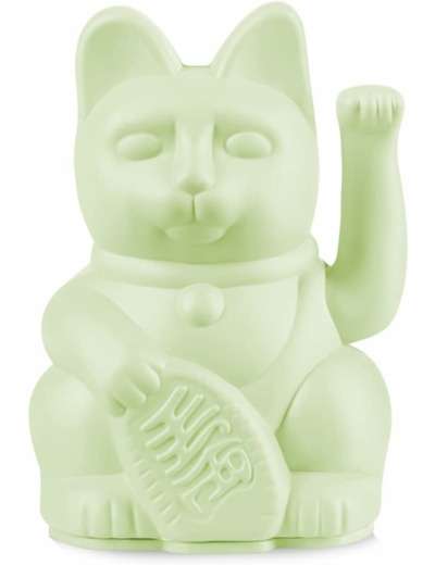 DONKEY Lucky Cat Mini | Vert Clair – Chat Porte-Bonheur Japonais en Vert Clair