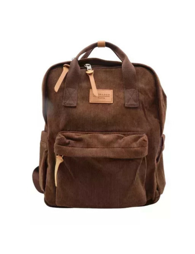 P396- Sac à dos "Velours" Flora & Co (marron)