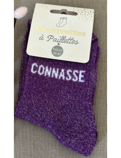 STC Chaussettes paillettes Conasse