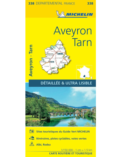 CARTE DEPARTEMENTALE AVEYRON, TARN