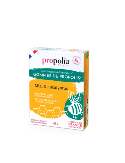Gommes de propolis et miel - parfum eucalyptus