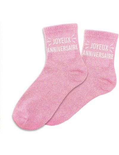 STC Chaussettes paillettes anniversaire