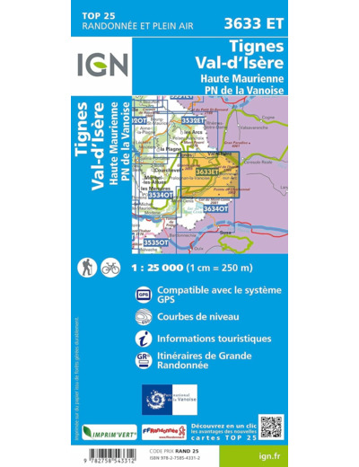 3633ET TIGNES - VAL D'ISERE HTE MAURIENNE-PN DE LA VANOISE