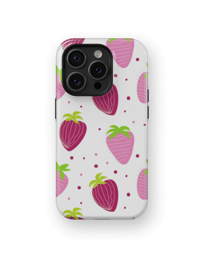 Strawberry Design | Coque de téléphone 3D 2en1 Ultra-résistante