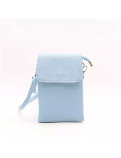 P427- Sac Téléphone Flora.and.Co (bleu ciel)