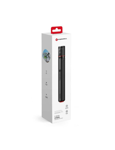 FORCELL F-GRIP F170XL Trépied / Perche à selfie noire 1,70m avec télécommande sans fil