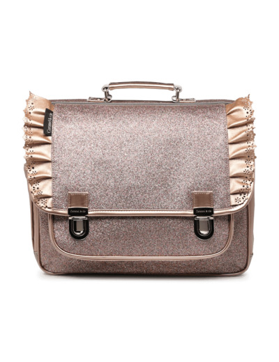 Caramel & Cie - Cartable 38cm Froufous Paillette Cuivre
