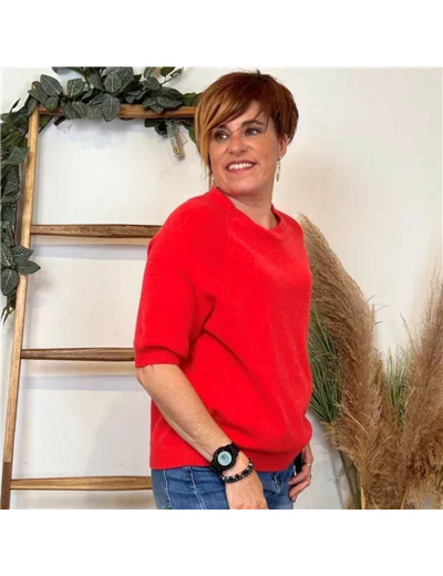 K311- pull Manches courtes (Tu) 🇮🇹 (rouge)