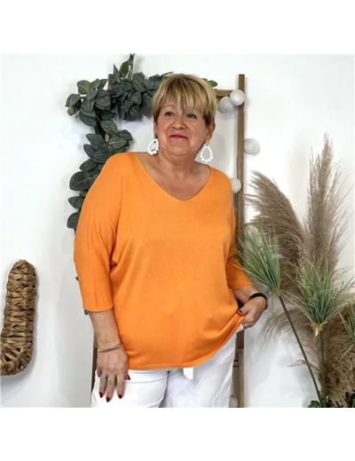 K363- Pull léger Emporium (Gt) (orange)