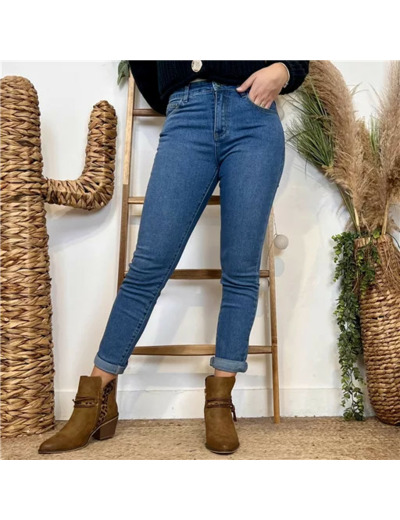 M966- Jean 7/8ème Voggo (T36-T44) (denim)