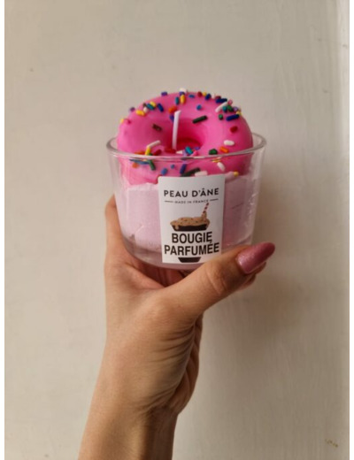 Bougie - Donut FRAMBOISE